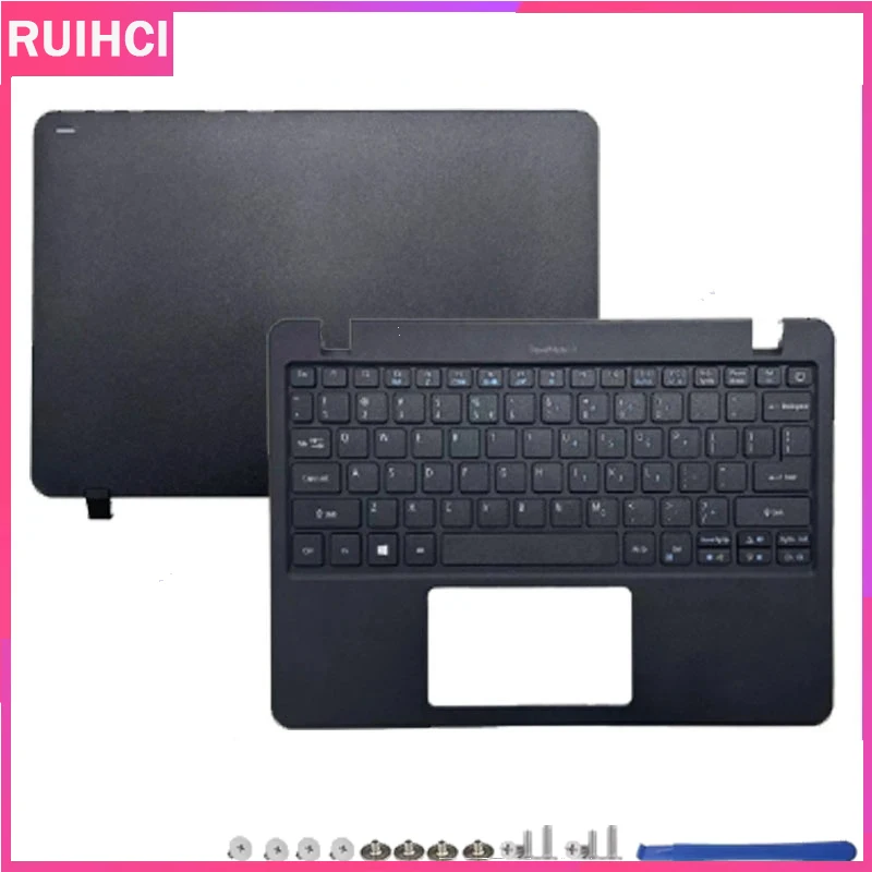 

For Travelmate B117-M B117-MP New LCD Back Cover Top Case keyboard 60.VCJN7.001 Black