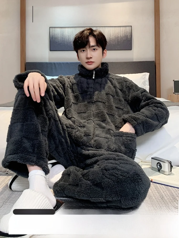 ensemble-de-vetements-d'interieur-chauds-et-epais-en-velours-corail-double-polaire-pour-homme-style-automne-hiver-avec-fermeture-eclair-ideal-comme-vetement-d'exterieur