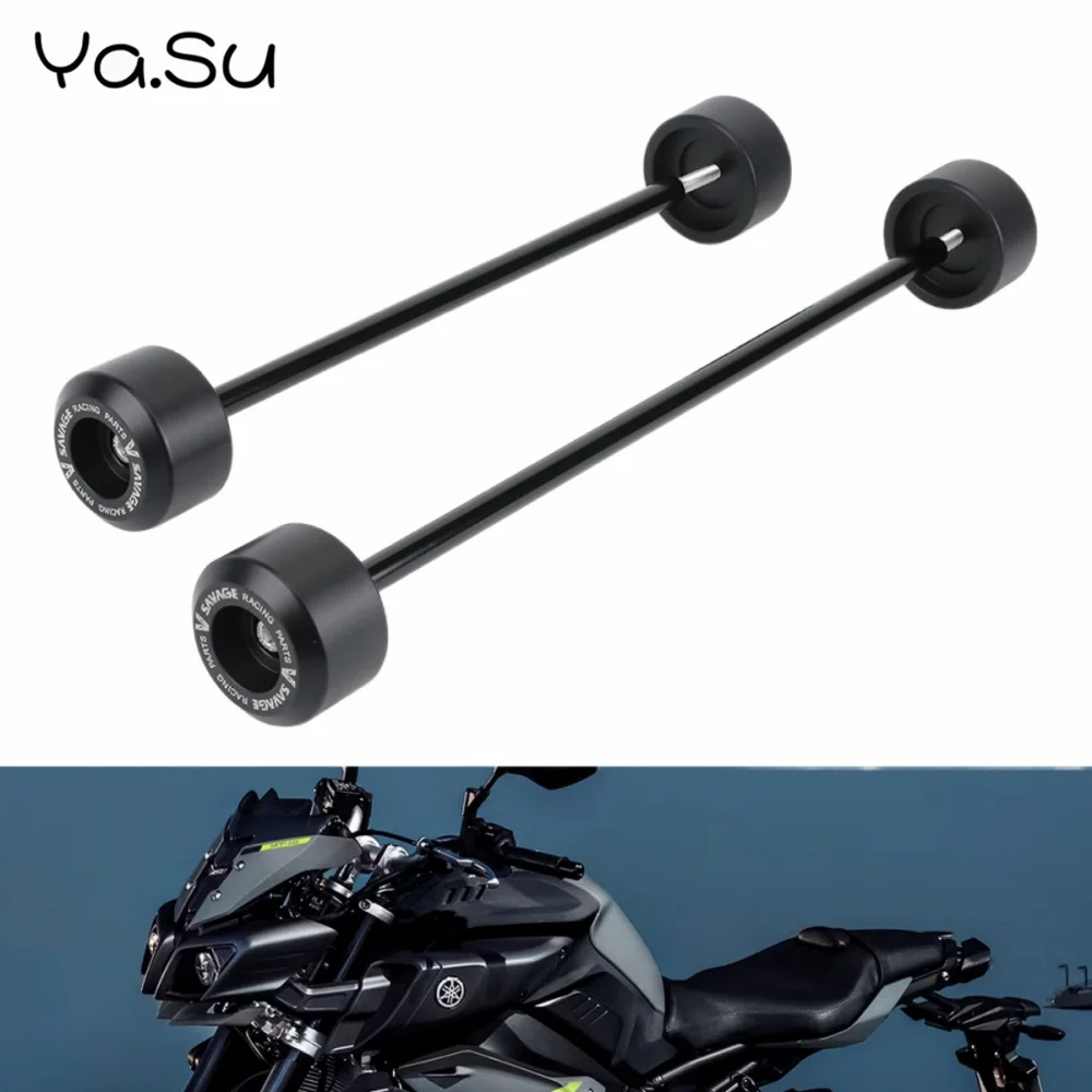 Motorcycle Accessories Front and Rear Wheel Axle Anti-fall Rubber Protection Bar For YAMAHA YZF R1 M S FZ-10 MT-10
