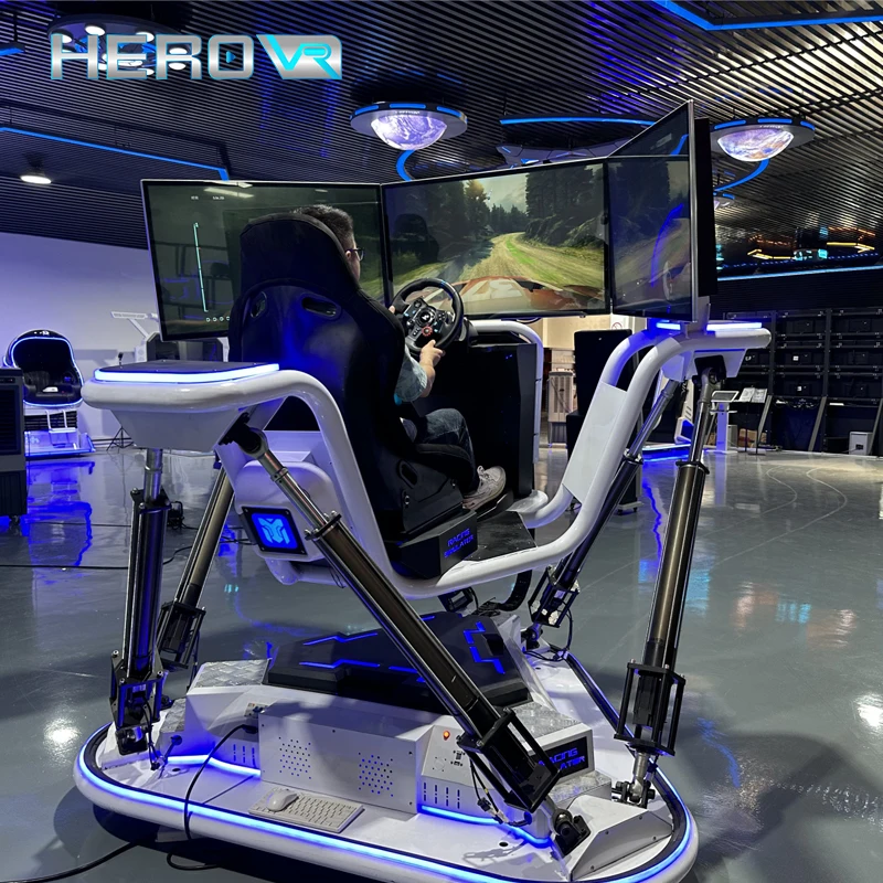 HEROVR Electric Go Kart 6 Dof Motion F1 Car VR Racing Simulator Indoor/Outdoor Metal Race Driving Experience for Shopping Malls