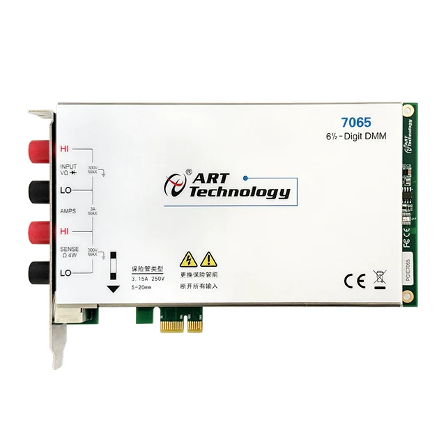 7065 Series: 6.5-Digit Digital Multimeter Card Multiple Values Voltage Current Resistance Frequency