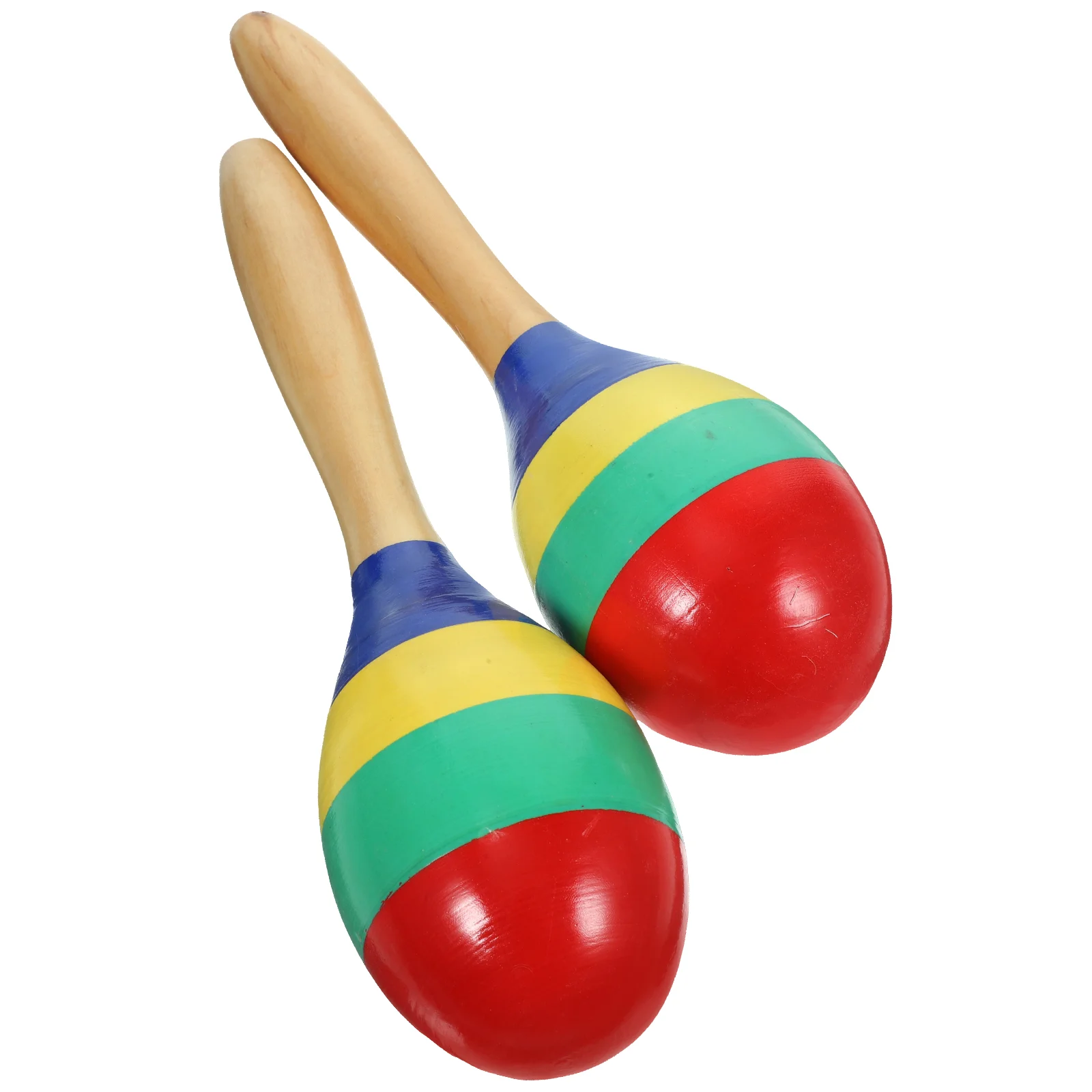 2-delige puzzel Medium Maracas Kinderspeelgoed Muziekinstrumenten Peuterspeelgoed Houten kinderzandhamers voor