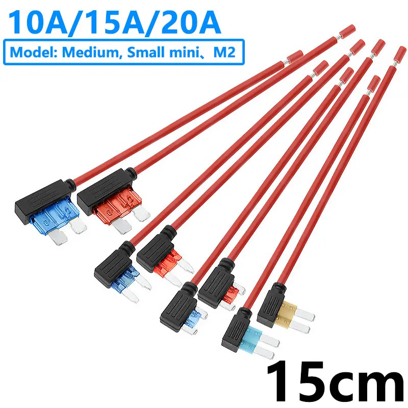 1PCS 12V Fuse Holder Add-a-circuit TAP Adapter Micro Standard Ford ATM APM Blade 10A 15A 20A