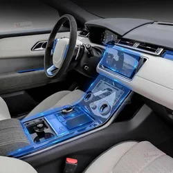 For Land Range Rover Velar 2019-21 Gearbox Panel Navigation Screen Automotive Interior TPU Protective Film Anti-Scratch Sticker