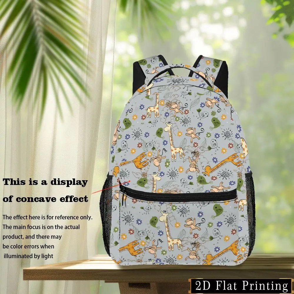 1pc Men's Casual Animal Plant Print Backpack Hand-Washable Suitable for Commuting Gym Travel Camping Lightweight Daypack