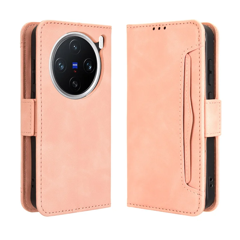 Etui na telefon Vivo X200 X200 Pro 5G Cover Wallet Closure Book Flip Multi-Card Slot Holder Case dla Vivo X200 Pro mini 5G Torby na telefon