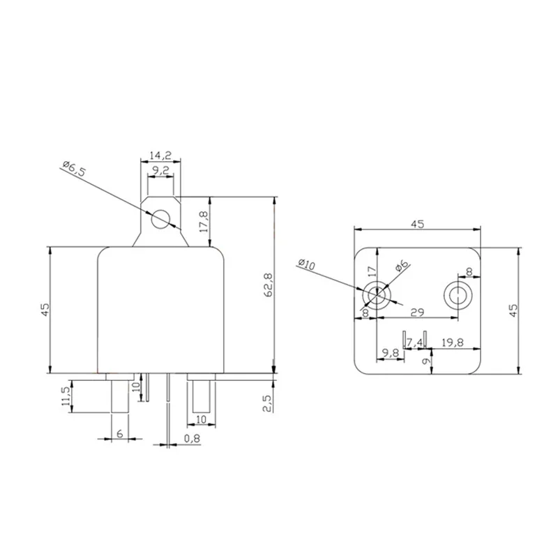 تيار مستمر 12 فولت 24 فولت 100A 120A 200A WM686 التتابع 4 دبوس عادي مفتوح سيارة بدال بداية التشغيل للبطارية تشغيل/إيقاف سبليت تهمة التتابع التبديل #6