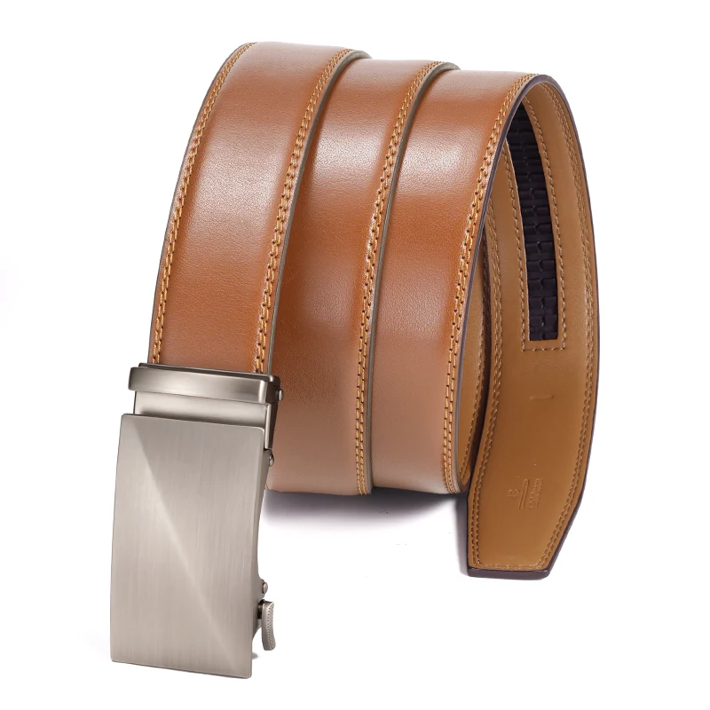 

High Quality hommes ceinture boucle automatique mode Genune jeans luxury brown belts for men of business concept designer