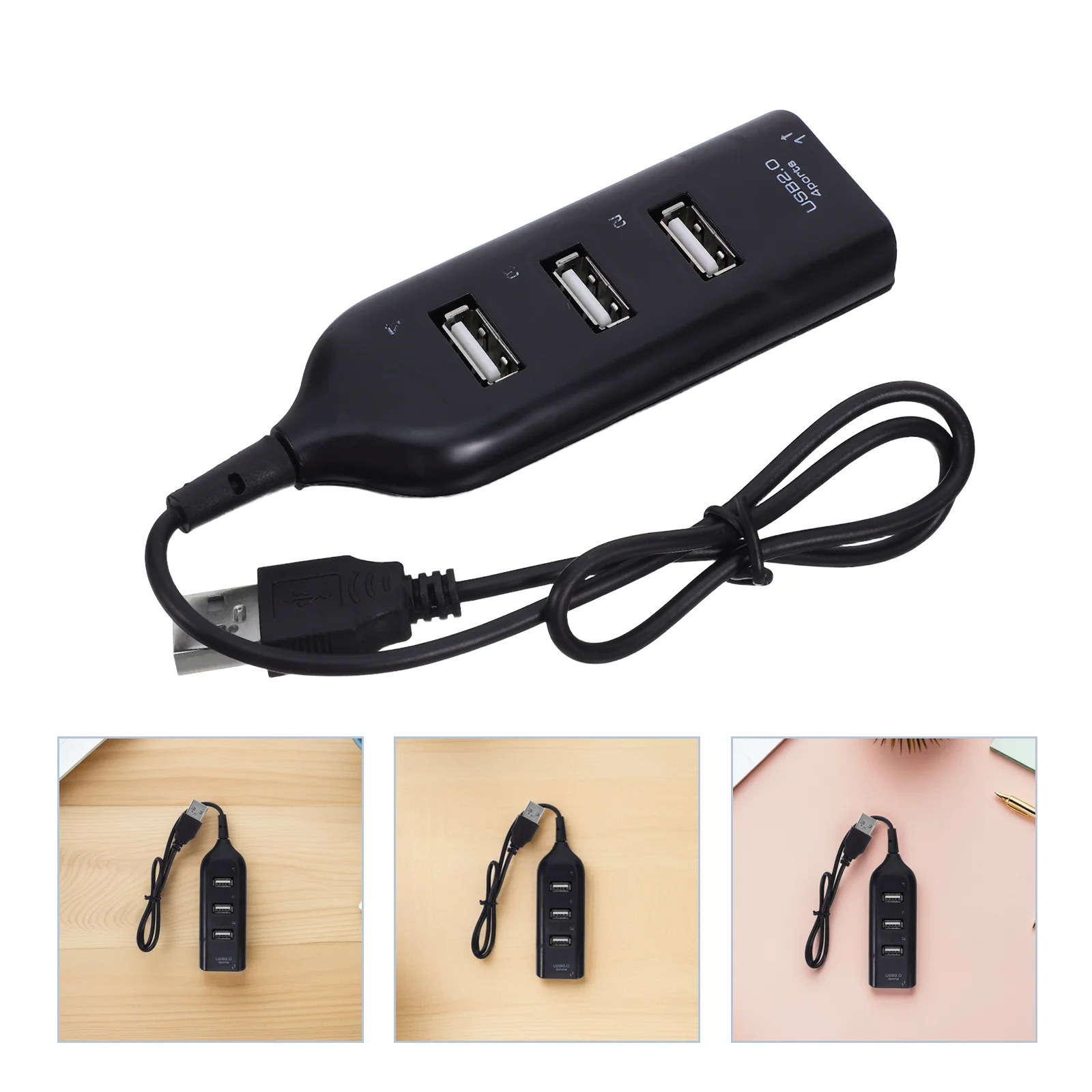 

4 Ports USB Hub 2.0 Downward Compatible with USB 1.1 for 7 8 Laptop Pc Tablet Desktop Efficient Data