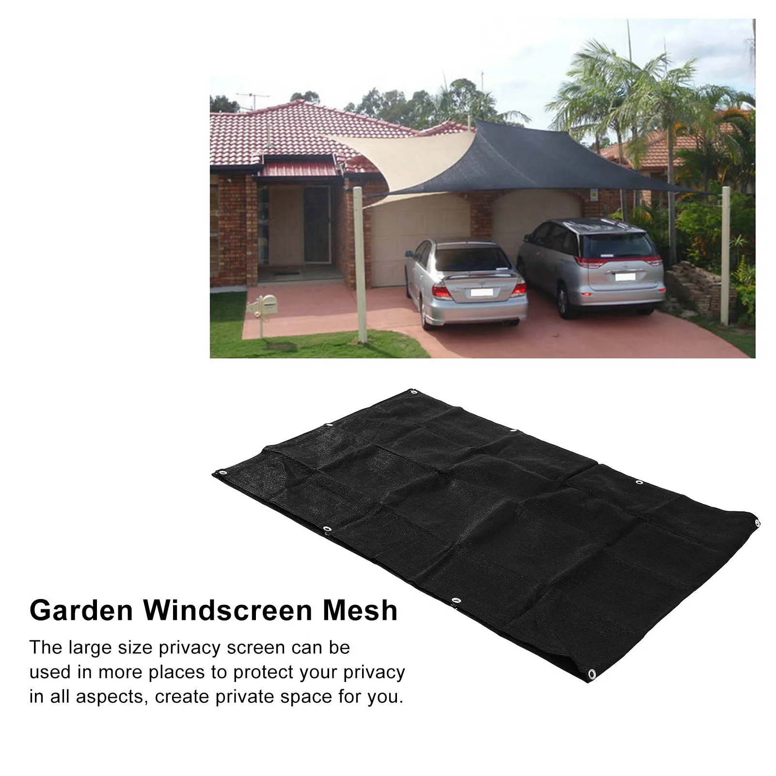 

Privacy Net HDPE Privacy Screen Windscreen Cover UV Proof 3x0.9m/9.84x2.95ft Ventilate For Garden For Balcony For Patio