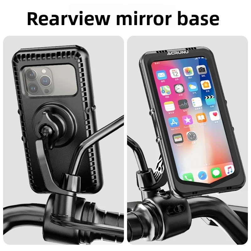 

Магнитный водонепроницаемый держатель для телефона ACRUNU для велосипеда, электросамоката, мотоцикла