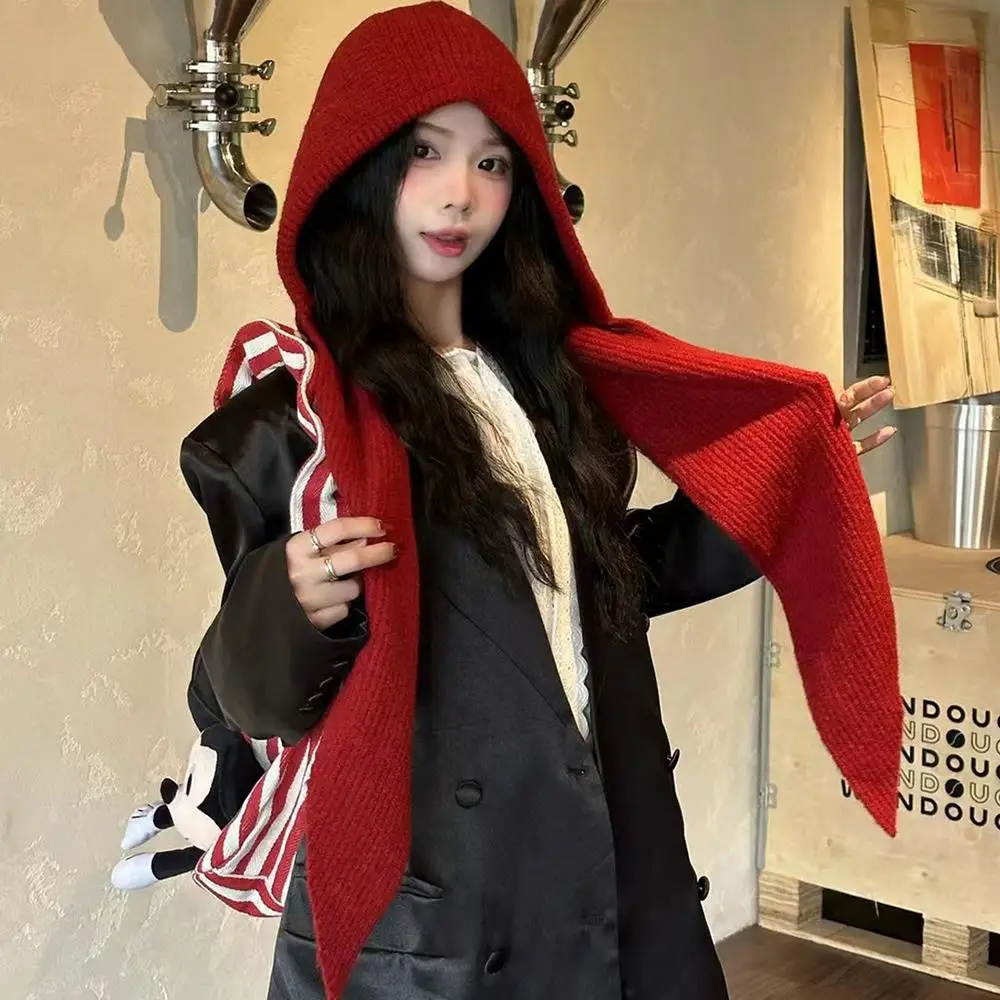 محبوك بيني قبعة للنساء شتاء دافئ متكامل مقنعين قبعة طوق الرقبة وشاح قبعة تزلج قبعة القبعات الباردة بالاكلافا قبعات بونيه