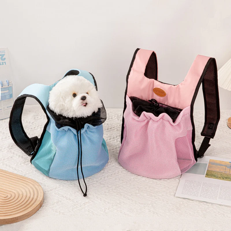 1 pet backpack, portable for outings, pet bag, dog chest bag, foldable cat bag, small dog outdoor travel bag