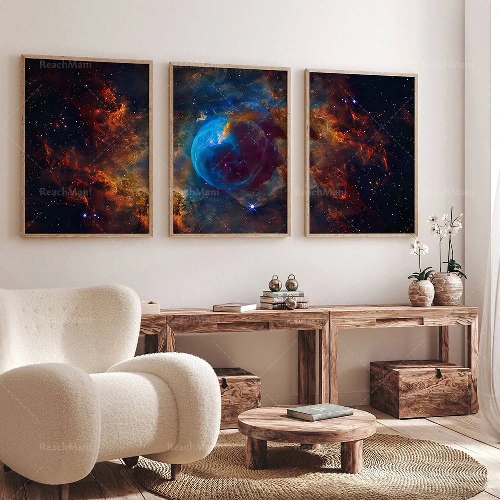 Nebula Space Photo Poster Style Effect Canvas Painting Wall Art Picture Modern Home Decor Aesthetic Art Gift