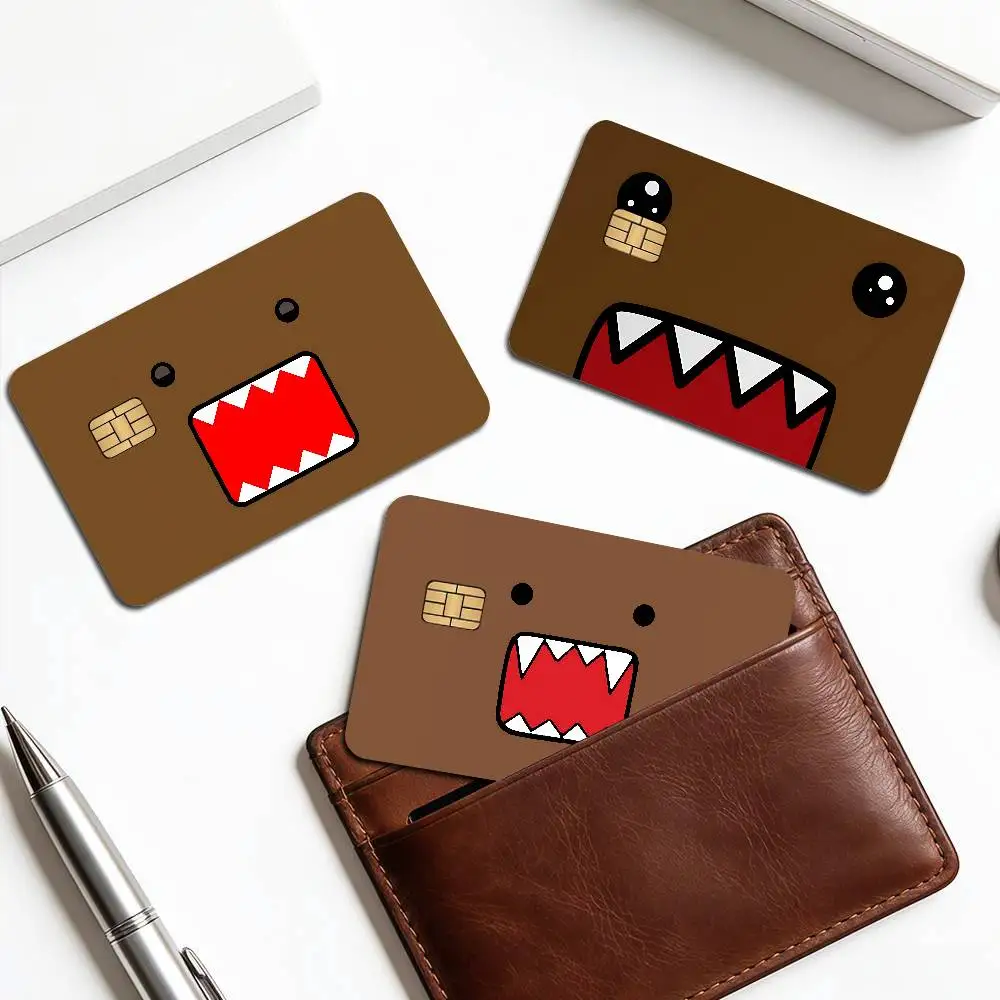 Cool Domo-kun Anime Cartoon Sticker Film Skin for Credit Card Debit Bank Bus Card