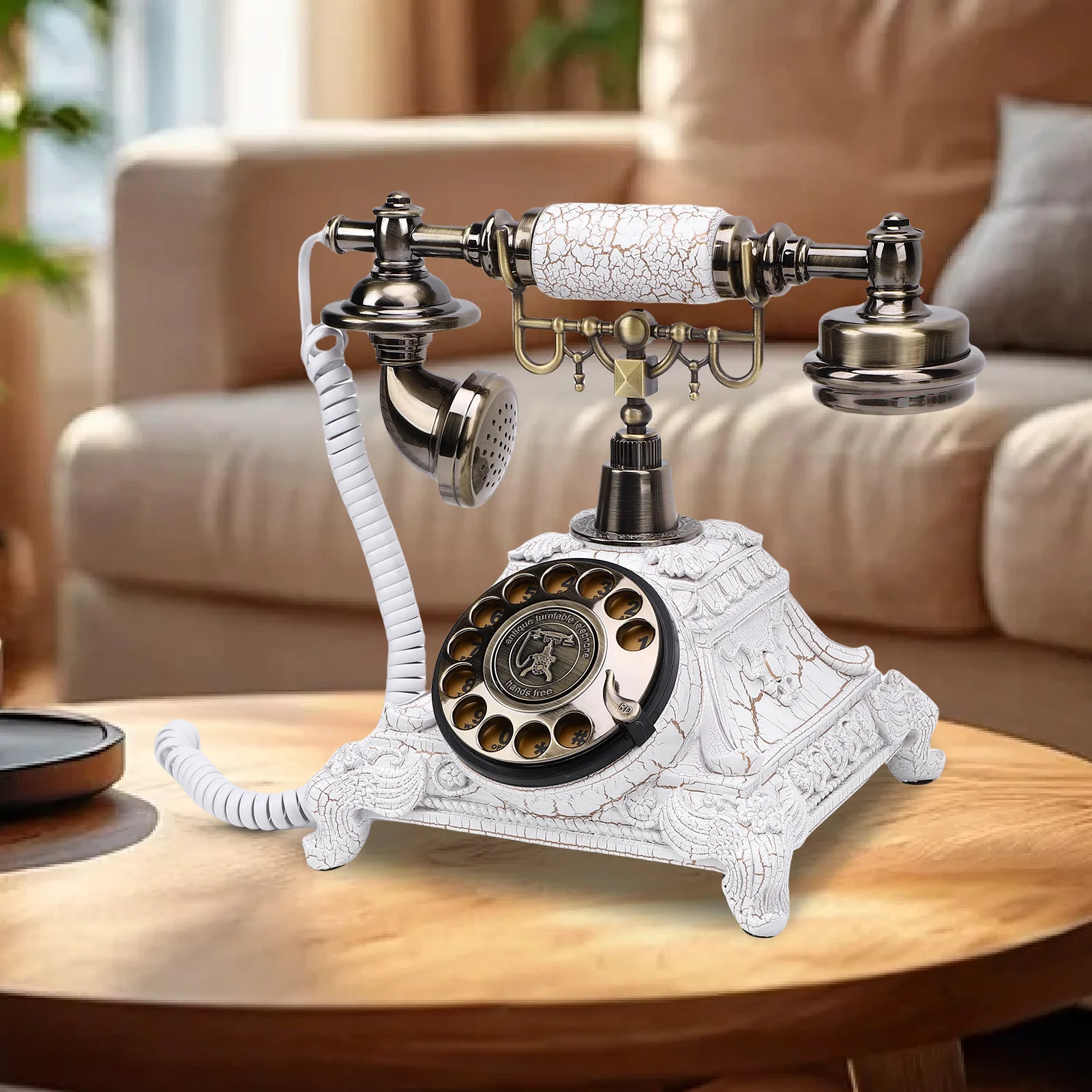 Guest Book Phone 32G Capacity Vintage Retro Telephone Customized Voice Message for Wedding Party Retro  Telephone
