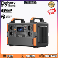Flashfish F132 Portable Solar Power Station 1000W1041.6Wh Solar Generator Home Outdoor Camping Emergency Backup Charging Station
