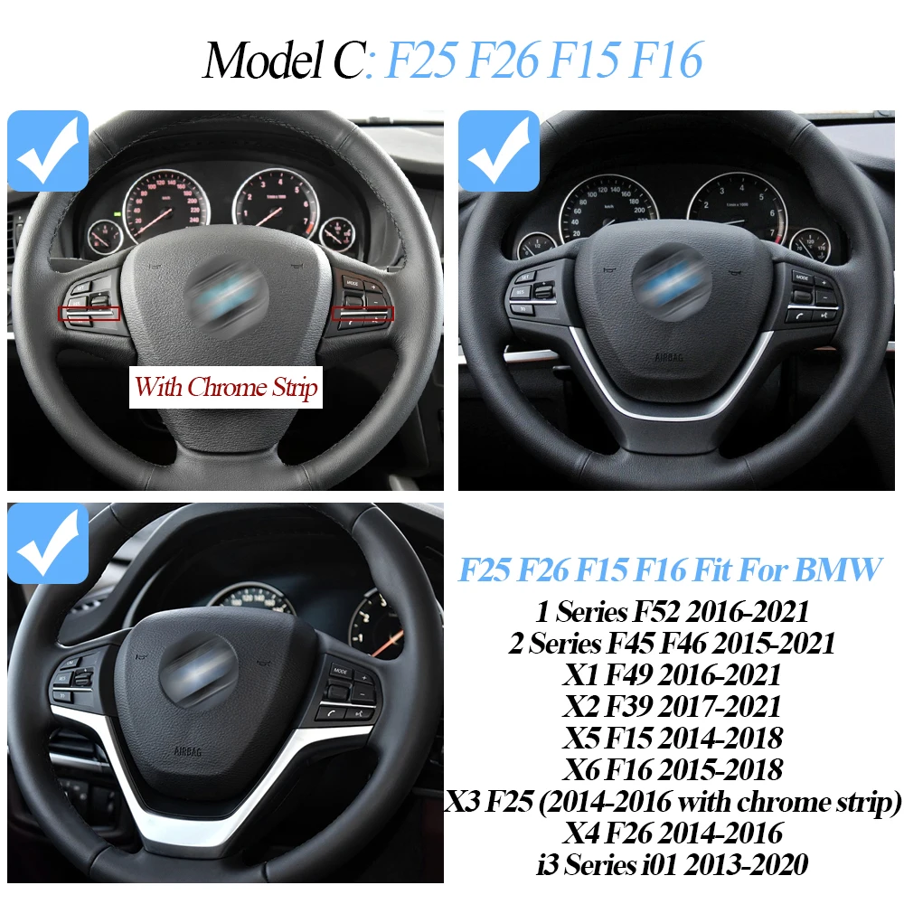 Car Interior Multi-function Steering Wheel Key Control Button For BMW 3 4 5 GT 6 7 Series F30 F35 F34 F36 F10 F11 F07 F01 F02