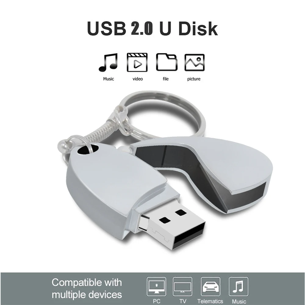 Unidad Flash USB 2,0, Pendrive de alta velocidad de 64GB, 128GB, 32GB, 32GB, 16GB, 128g, resistente al agua