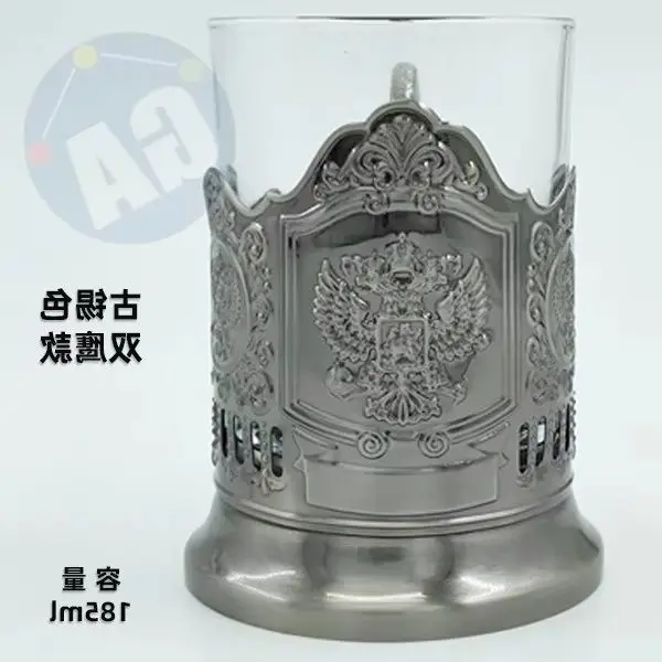 

Russian Iron Teacup European Hollow Water Cup Commercial Creative Glass