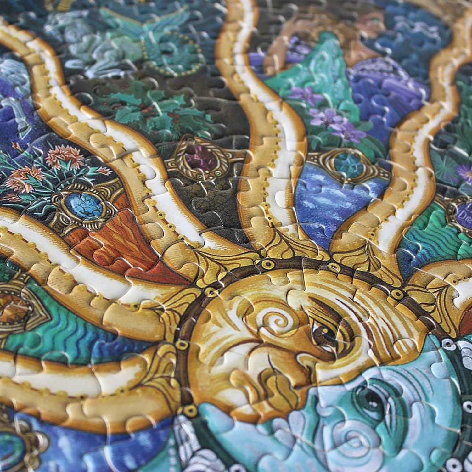 ปริศนาพระจันทร์สำหรับผู้ใหญ่ 1000 ชิ้นจักรวาลที่สร้างสรรค์ท้องฟ้าเต็มไปด้วยดวงดาวความยากสูงของเล่น DIY บีบอัด