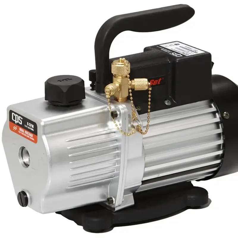 VP6D Hvac Vacuum Pump 2 Stage Vacuum Pump Refrigeration for Sale 6 CFM Stage Unit with a Versatile Dual Voltage 1/2 Motor