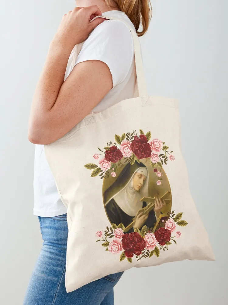 

St. Rita of Cascia Tote Bag Eco bag large size bags Women's tote bag