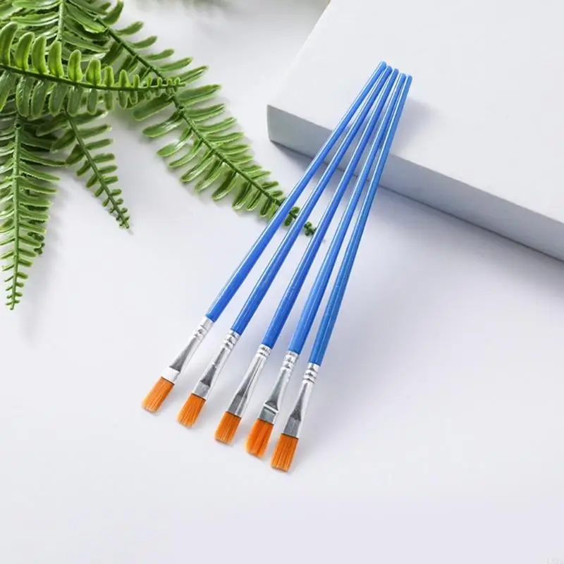 LXAA 50 PCS فرش الطلاء مجموعة مدببة مستديرة فرش الطلاء فرش الطلاء