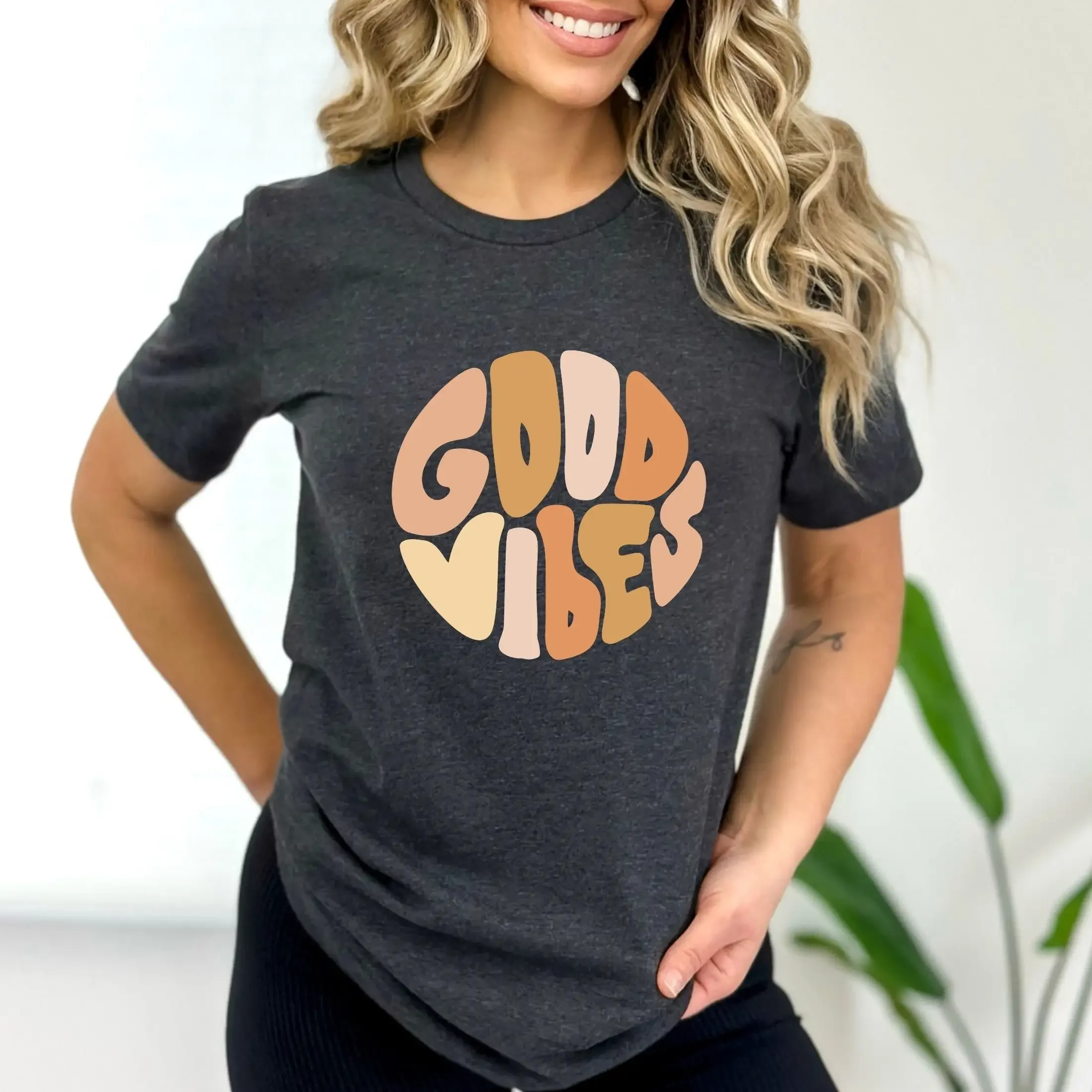 T-shirt Cute Vibes, cadeau pour un ami, gentillesse, douceur, optimisme positif, amitié