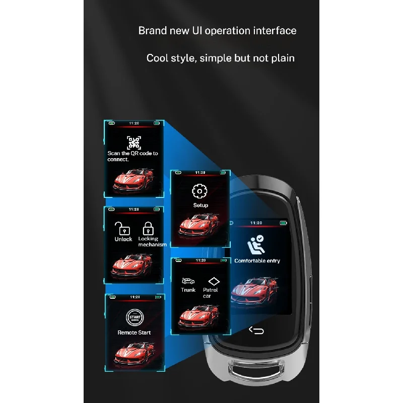 SK05 البعيد LCD مفتاح السيارة الذكية أودي لسيارات BMW بنز أودي فورد تويوتا هوندا BYD تسلا لاند روفر لامبورغيني فولكس فاجن #6