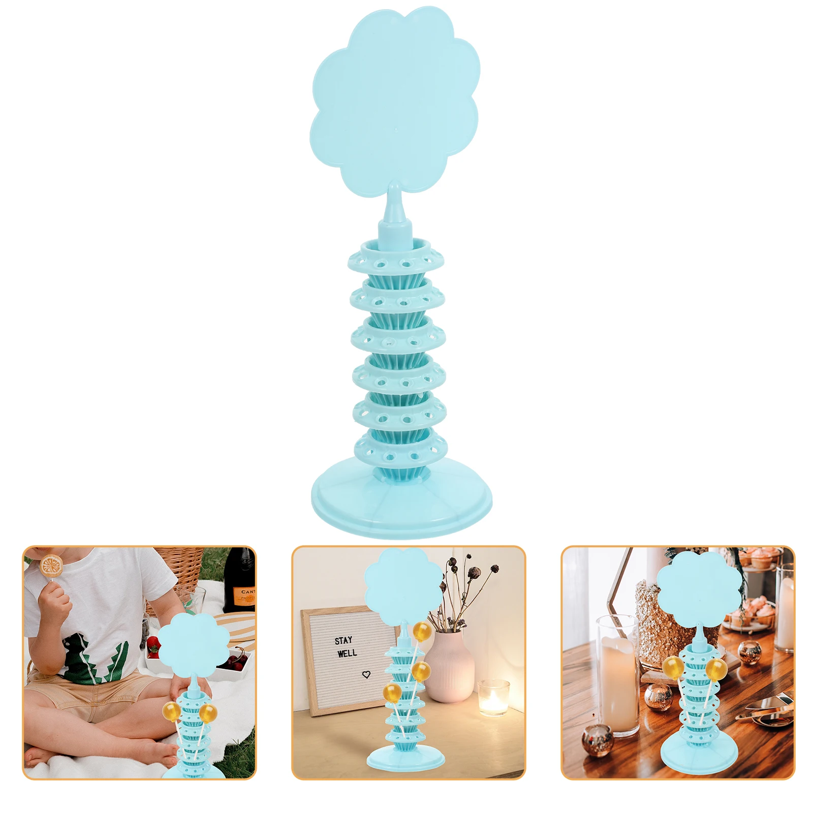 

1pc Lollipop Display Stand Candy Rack Holder Storage Sucker Display Cake Stand Porous Design High Quality Smooth Birthday Party