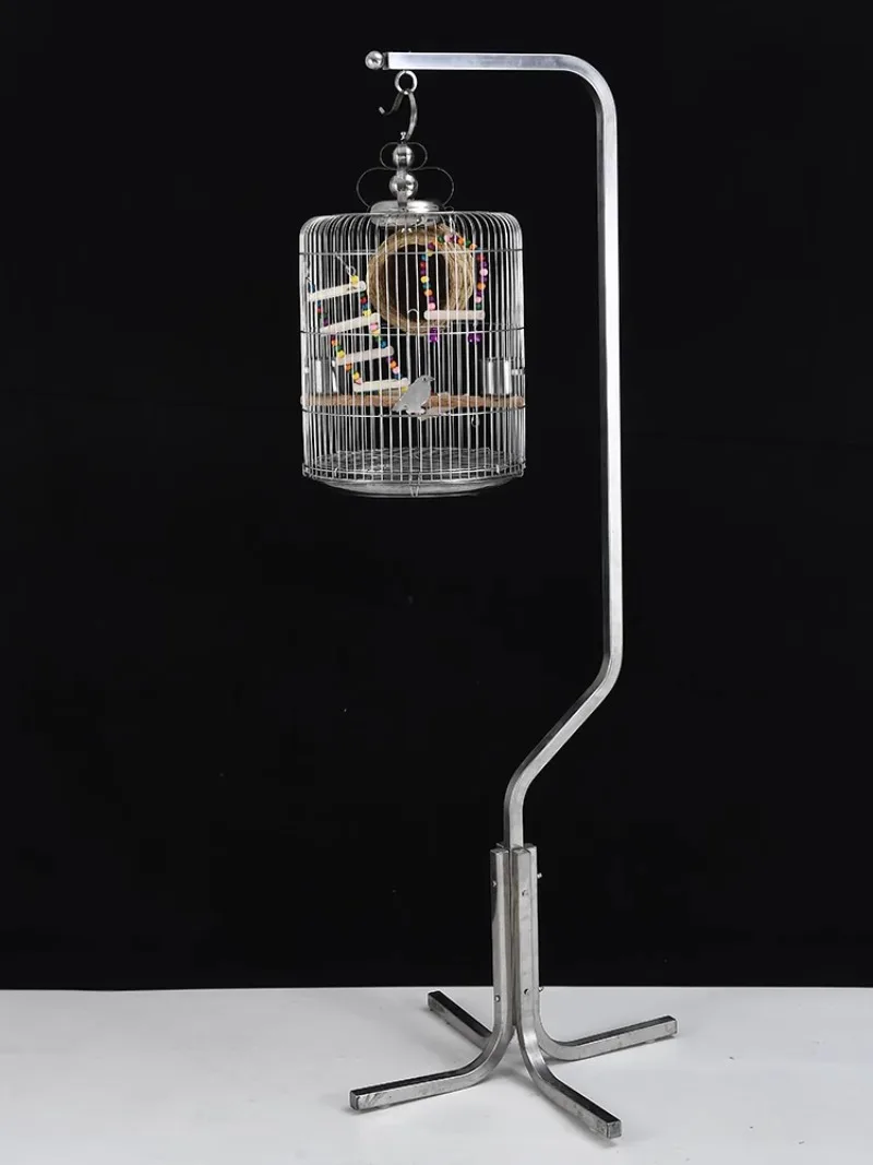 Myna bird cage stainless steel new round special hanger myna household parrot