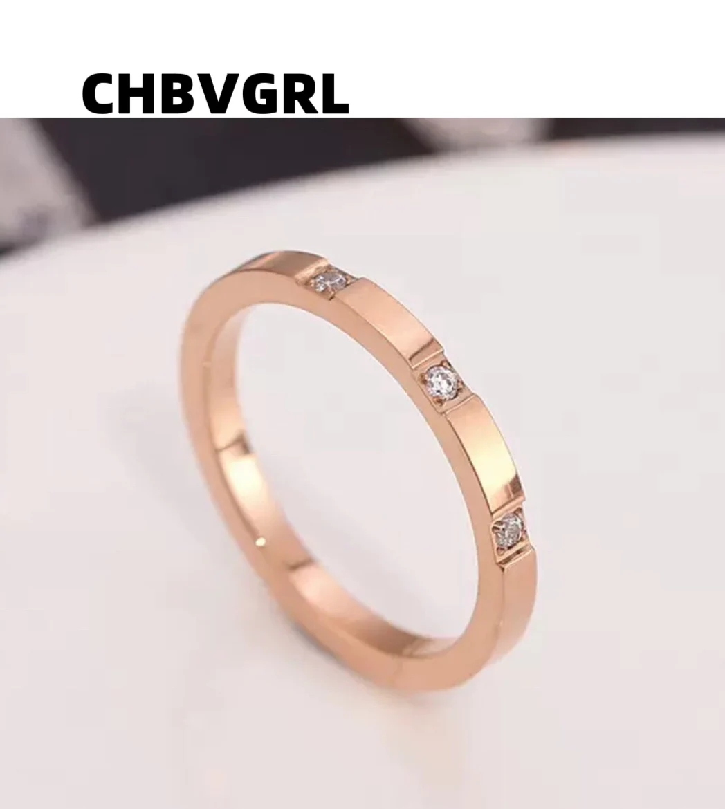 

Hot-selling Japanese and Korean simple and fashionable new titanium steel ring luxurious couple's personalized ring trendy