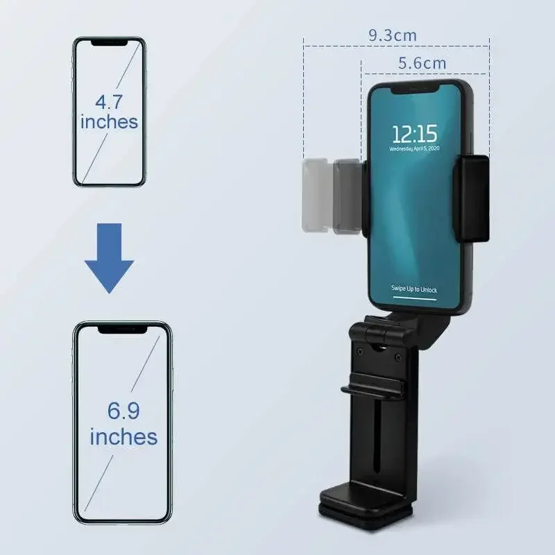 Soporte de teléfono para avión, Clip portátil de viaje para asiento de tren, soporte plegable de escritorio para iPhone, Samsung y Google Mi