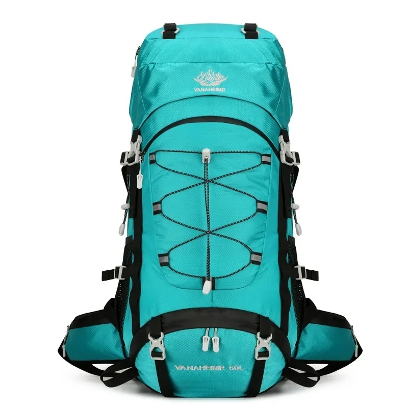 Outdoor Sports Hiking Bag 60 Liters High Capacity Hiking Camping Trip Waterproof Backpack