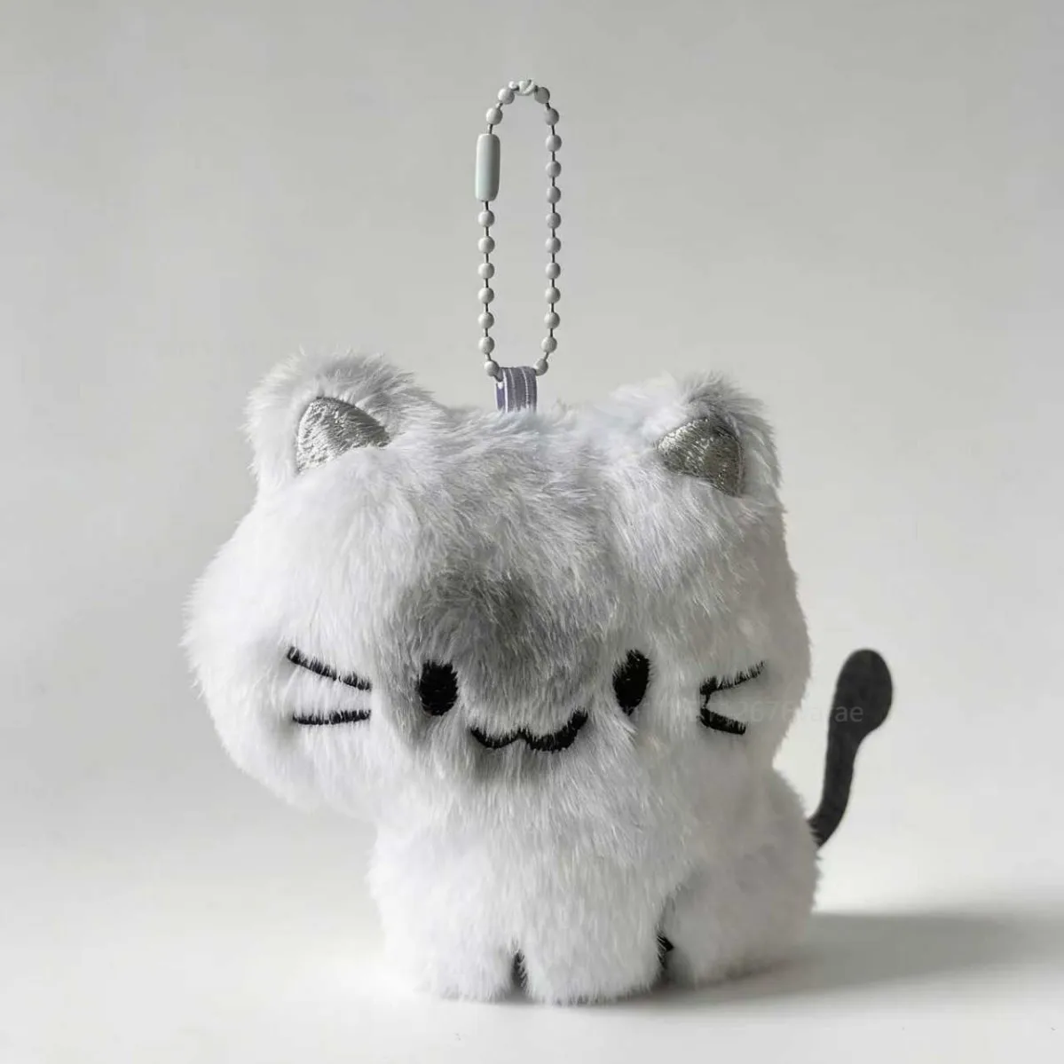 Cute Siamese Cat Plush Toy Keychain Kitten Doll Bag Charms & Backpack Pendant Soft Plush Cartoon Cat Key Chains for Girl Gift