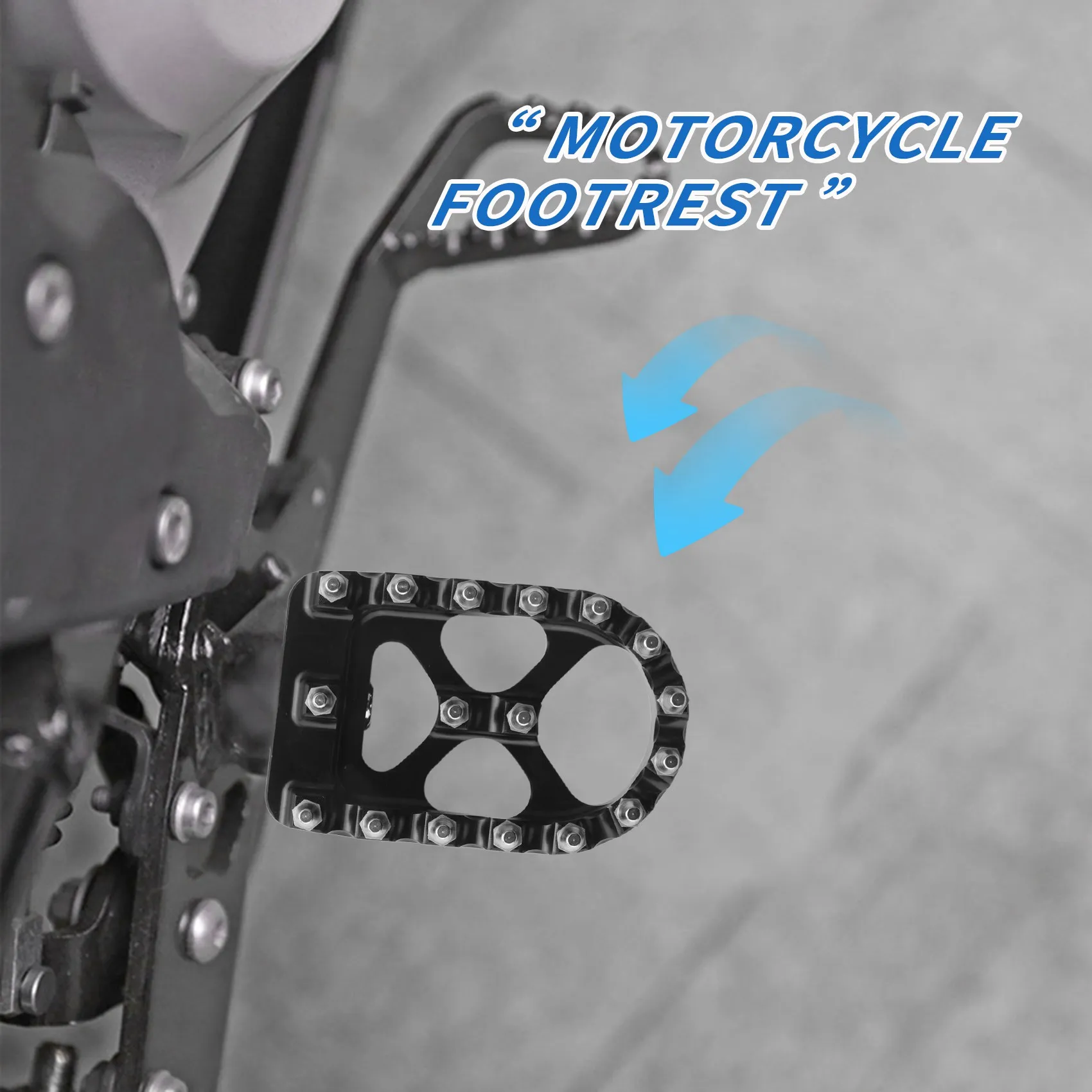 A30P-Motorcycle Wide Foot Peg MX Offroad Foot Pegs 360° Roating Style For Sportster 883 Fatboy Bobber Motorcycle Accessories view 2