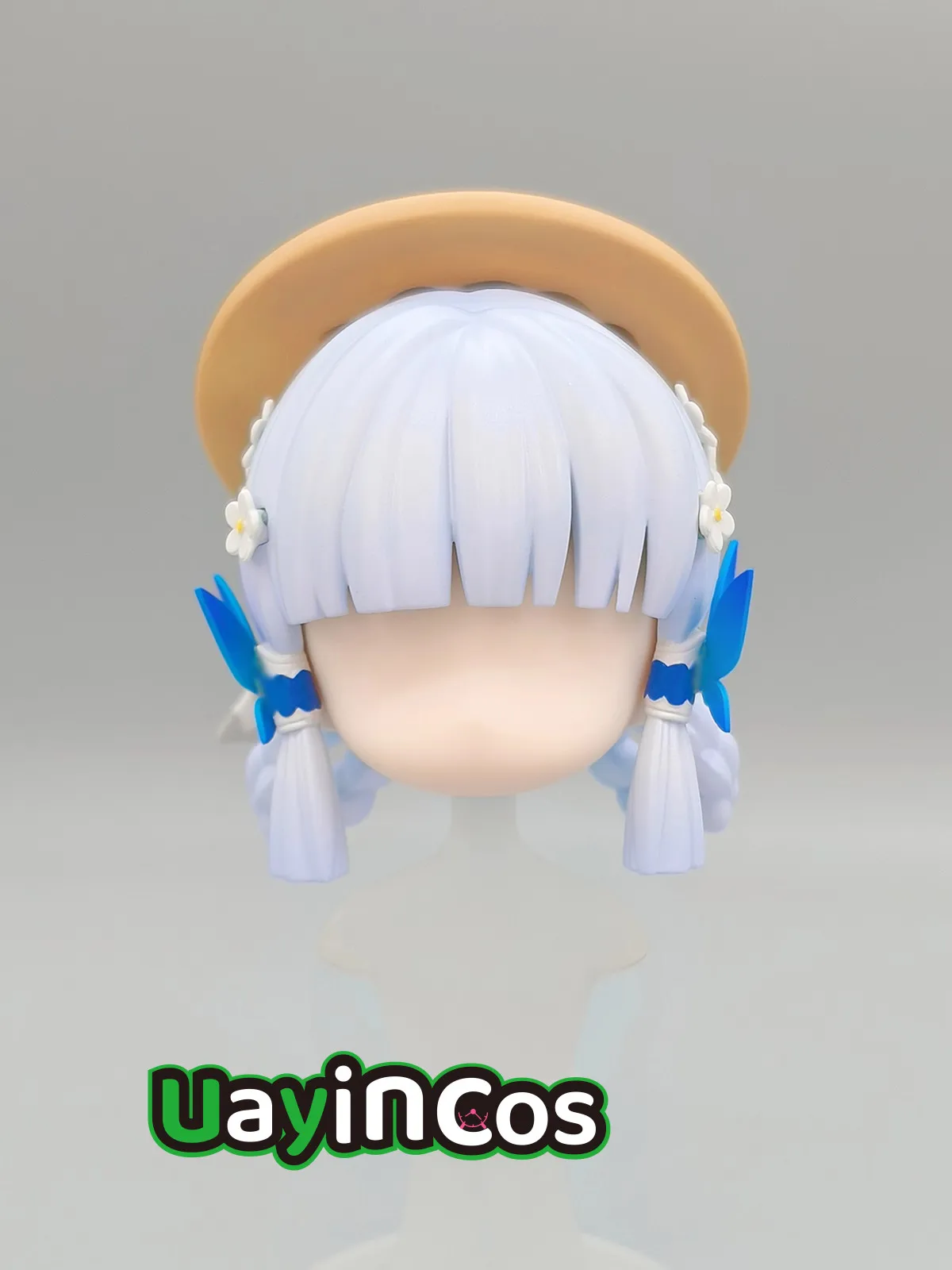 

Genshin Impact Kamisato Ayaka Handmade OB11 OB22 GSC Hair Detachable Hair Shell Wig Faceplates BJD Doll Accessories Game Anime F