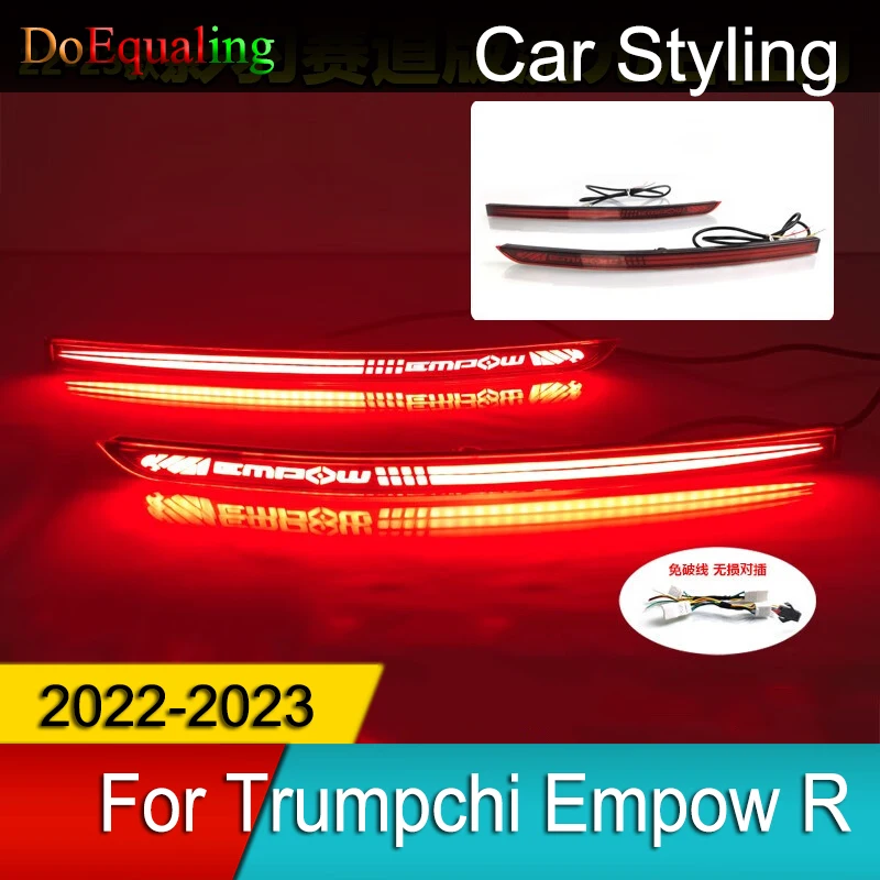 

For Trumpchi Empow R GTR 2022 2023 Modified Rear Bumper Light Brake Dedicated LED Tail Flow Turn Signal Navigation Parts GAC