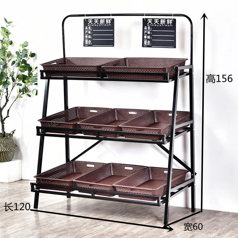 Supermarket fruit rack vegetable  multi-function display rack fruit and vegetable  fruit store convenience store storage