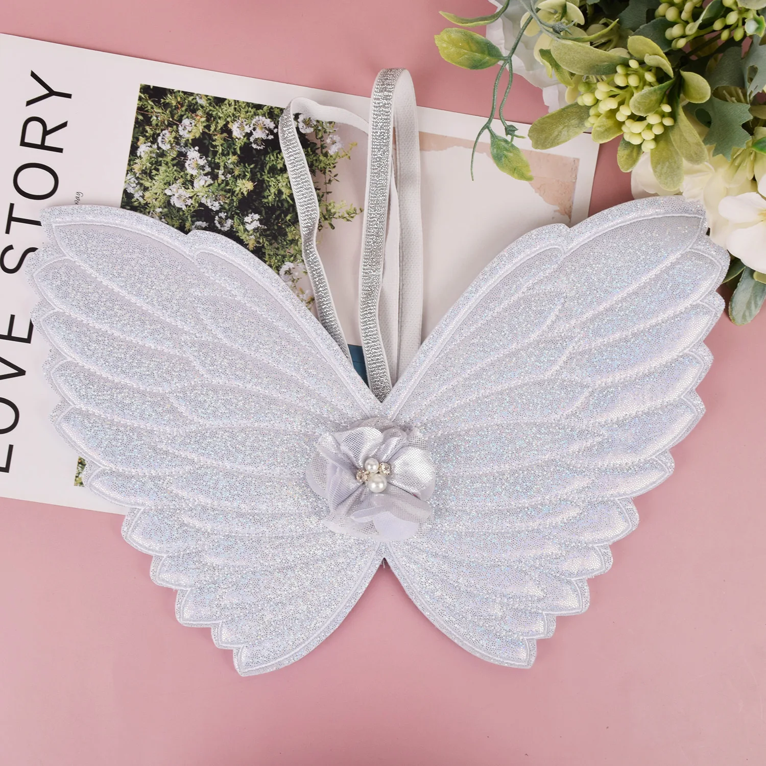 Butterfly Fairy adereços para crianças, asas de anjo para crianças, princesa Cosplay para meninas, baile de máscaras