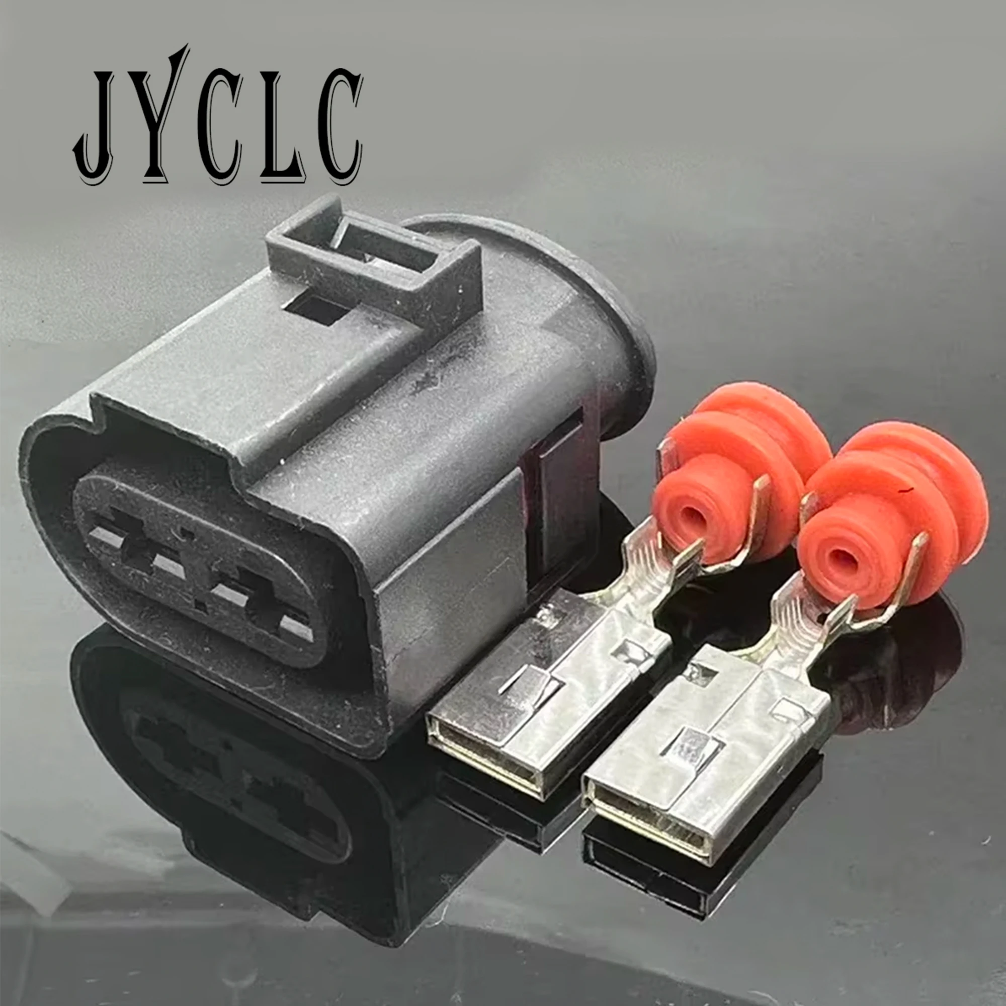1 Set 2 Pin 4B0971955 9.5 mm Automotive Waterproof Wire Harness Connector Female Power Pump Electrical Cable Plug for Audi Car