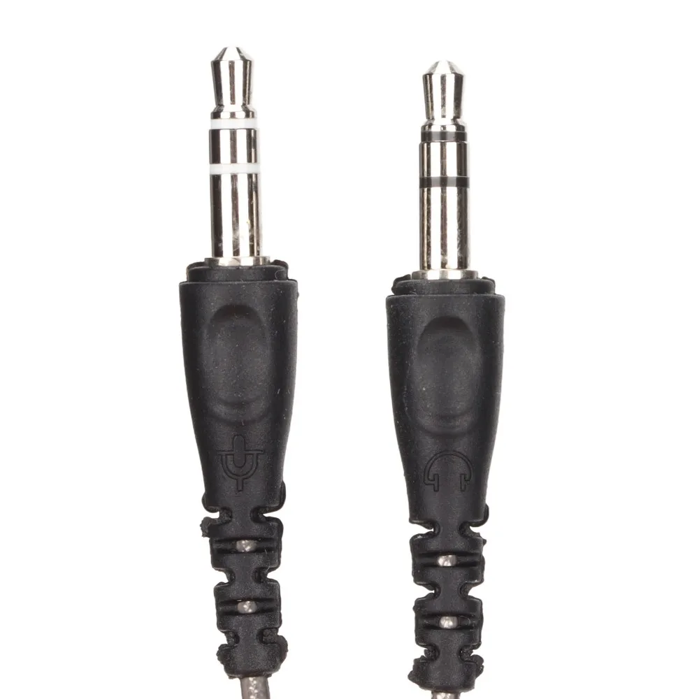 2PCS 3.5mm Female To Dual Male Headphone Splitter HiFi Stereo Noise Reduction Mic Y Splitter Cable Mic Earphone Splitter for PC