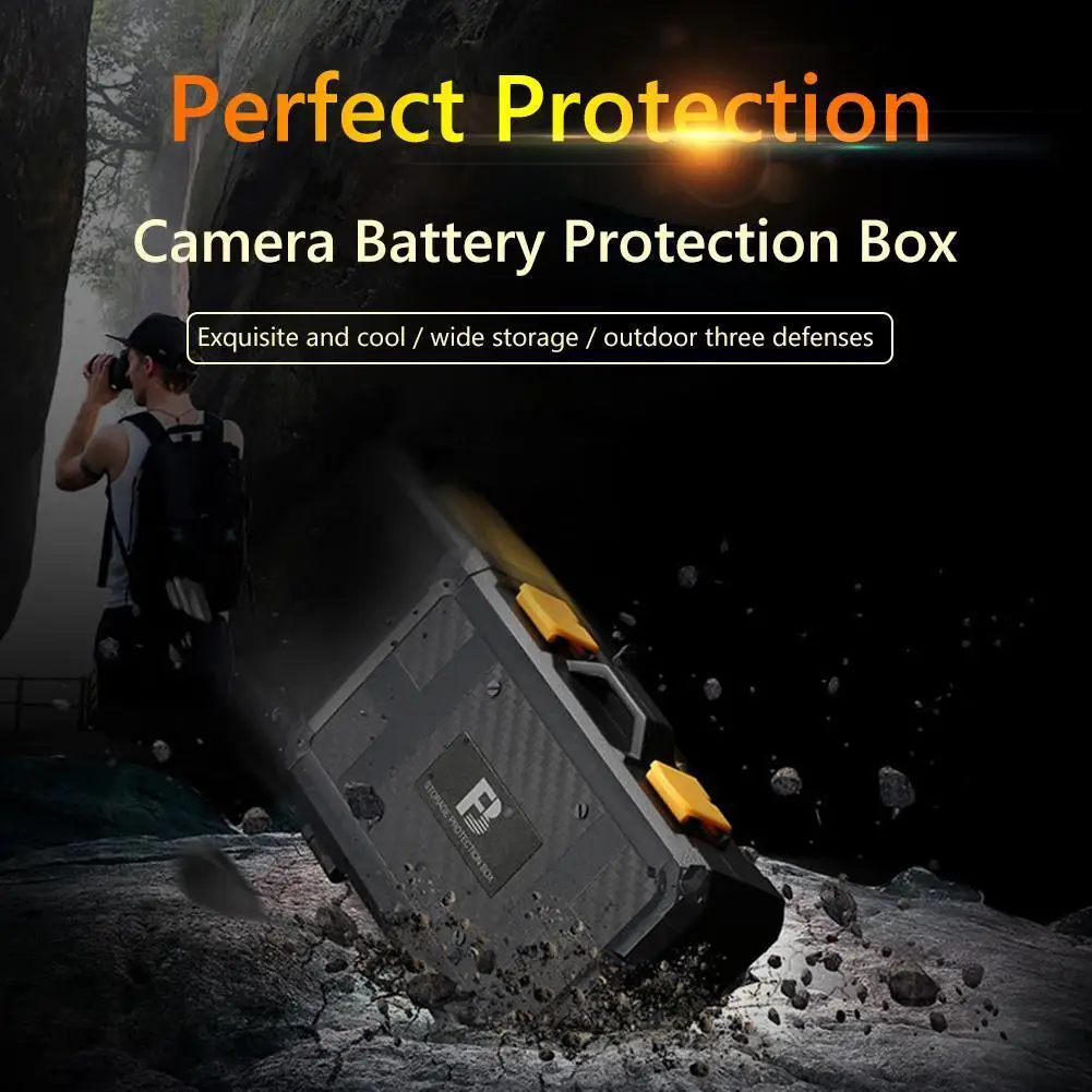 DSLR Camera Battery Box SD TF Storage Case Holder for Canon LP-E6 Sony FZ100