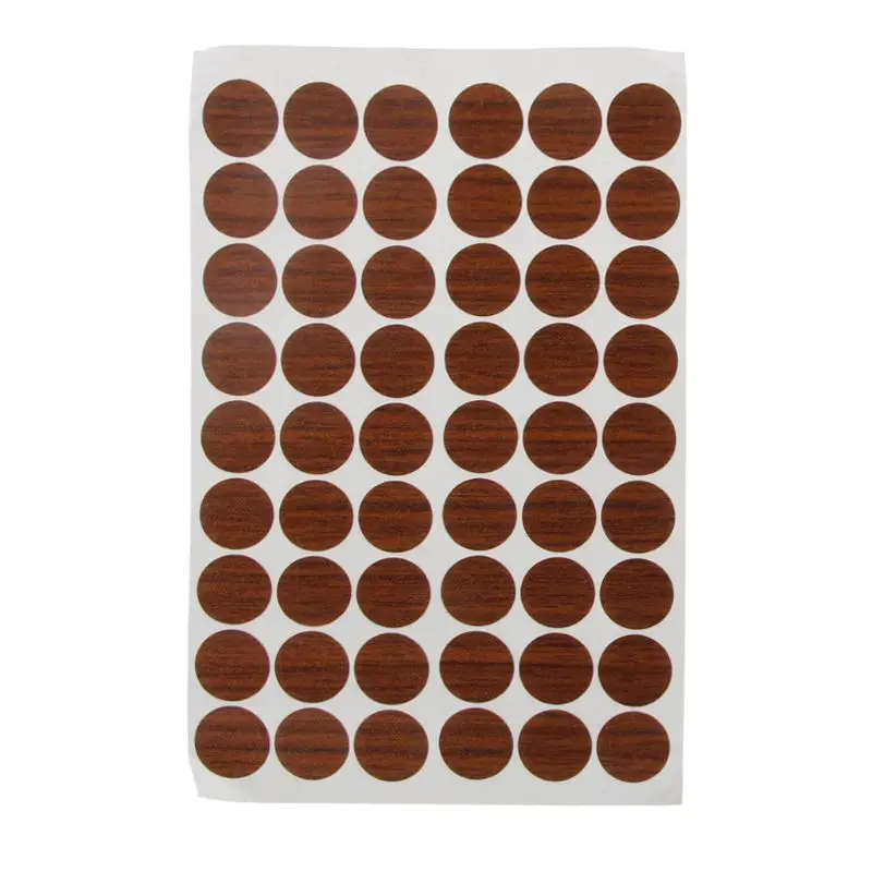 54 Pcs Furniture Screw Cover Stickers Self Adhesive Screw Hole Stickers Self Tapping Screw  Covers Dustproof Sticker