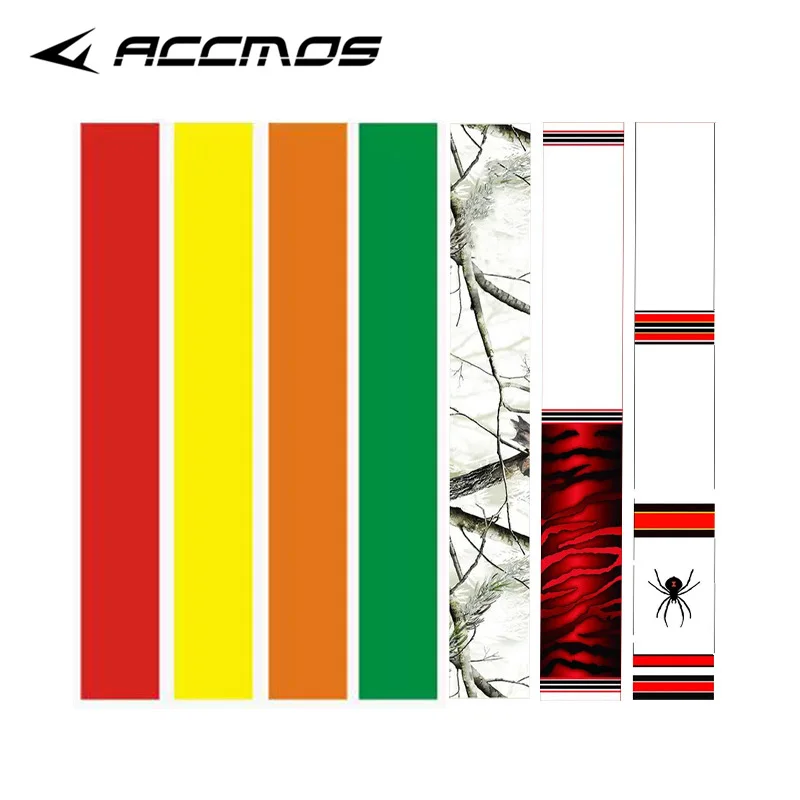 14pcs/pack Arrow Wraps Stickers For OD 6-8mm Carbon/Aluminum/Fiberglass Arrow Shaft DIY Archery Accessory