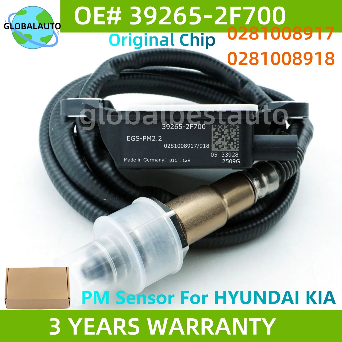 

39265-2F700 392652F700 Новый датчик твердых частиц PM 0281008917 0281008918 для KIA Hyundai Staria 2.2 2021 2022 2023 Euro 6D