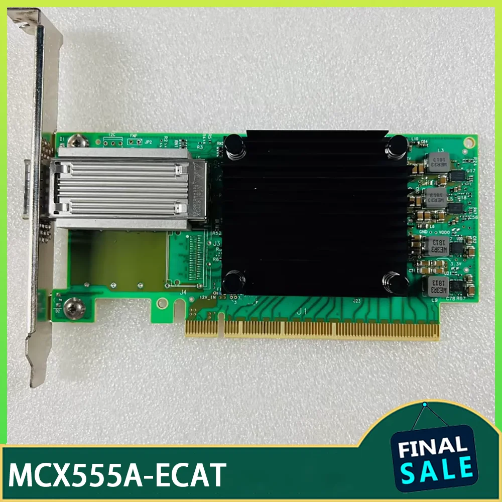 ConnectX-5 100G IB Single-port Fiber Optic Network Card MCX555A-ECAT