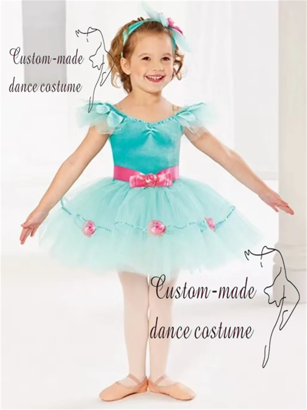 Girls Ladies Romantic Ballet Dance Dress Tutu Skirt Recital Performance Competition Ballet Dance Costume