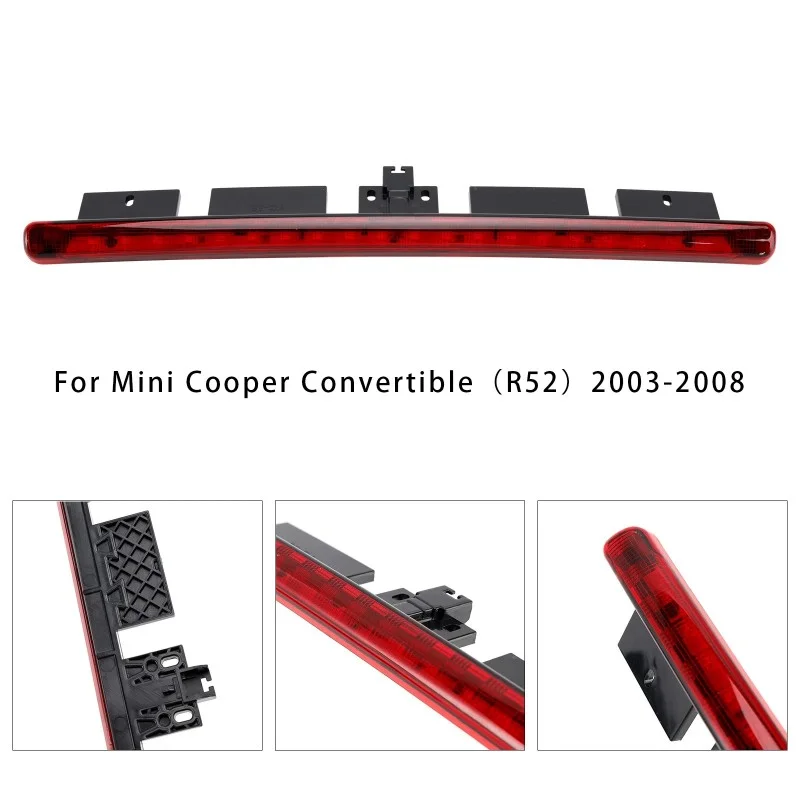 Car Rear High Level Third Brake Light OEM63256961016 For BMW Mini Cooper Convertible R52 03-08 Red E7 Brand New Car Accessories